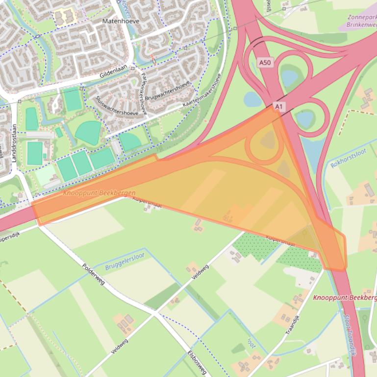 Kaart van postcodegebied 7381AW.