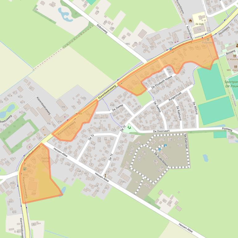 Kaart van postcodegebied 7381BG.