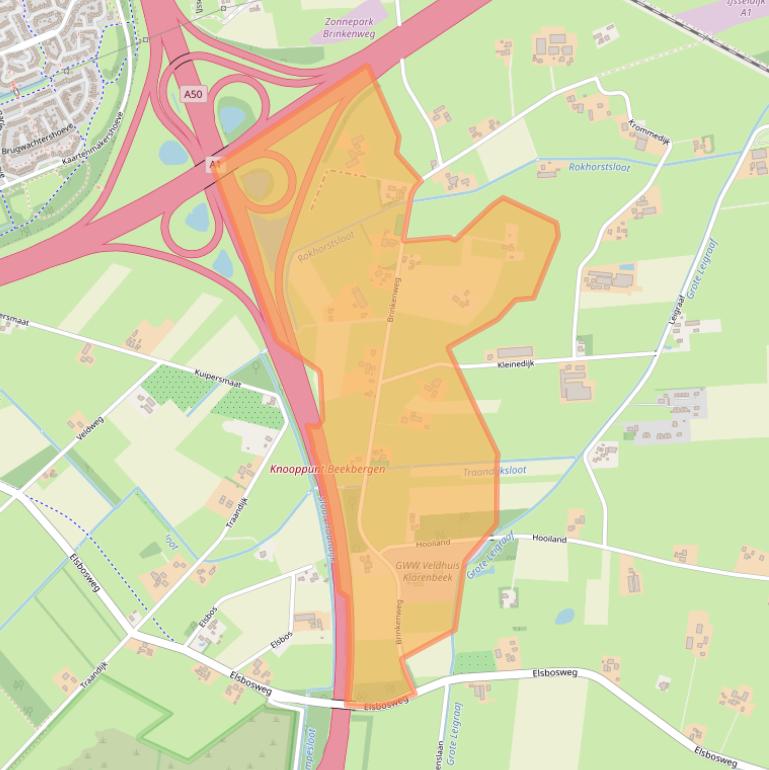 Kaart van postcodegebied 7381BK.
