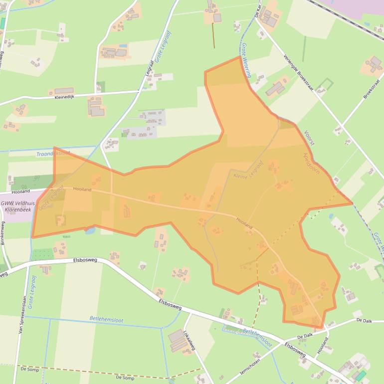 Kaart van postcodegebied 7381BL.