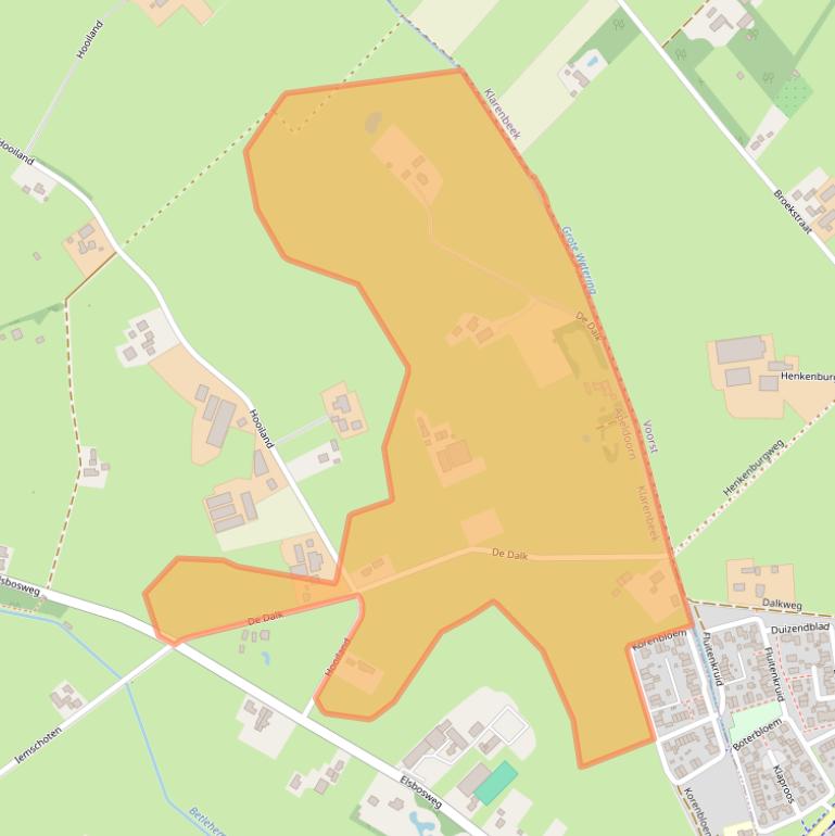 Kaart van postcodegebied 7381BM.