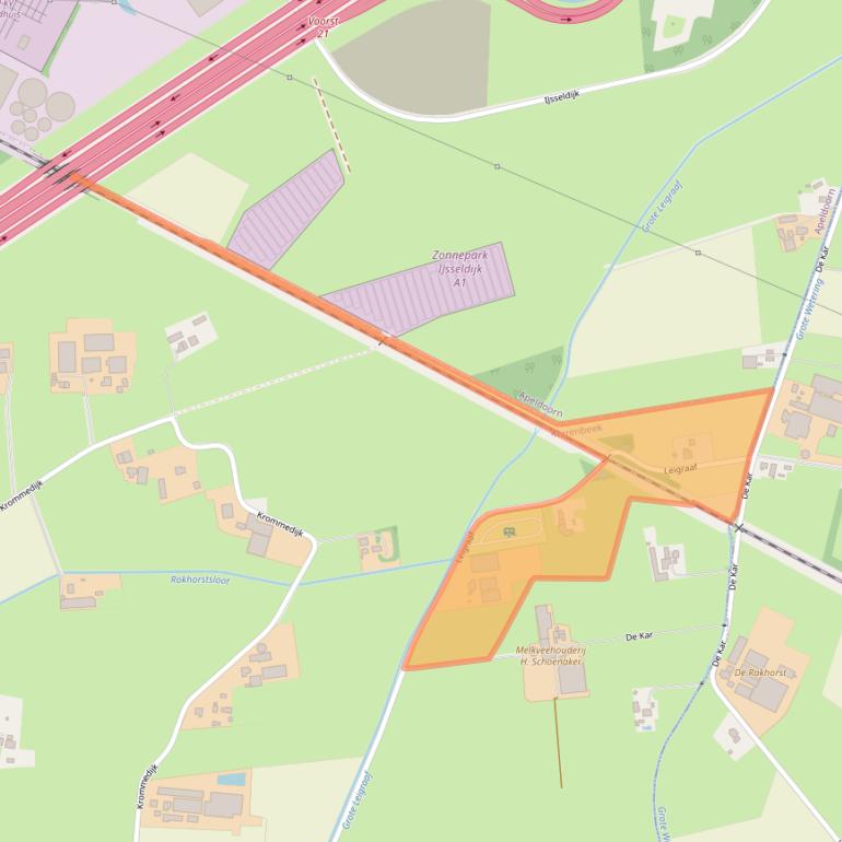 Kaart van postcodegebied 7381BR.