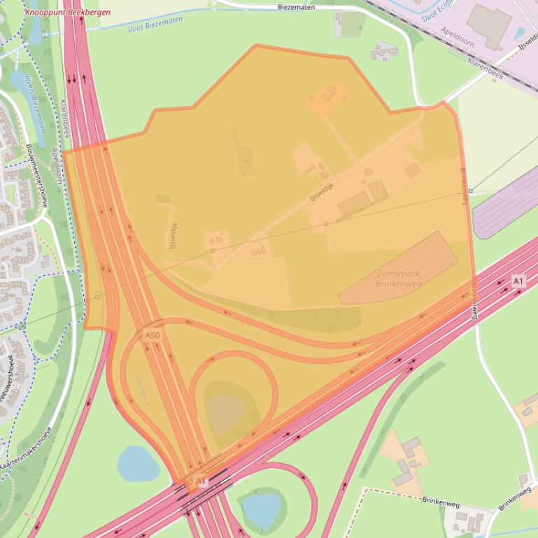 Kaart van postcodegebied 7381BV.