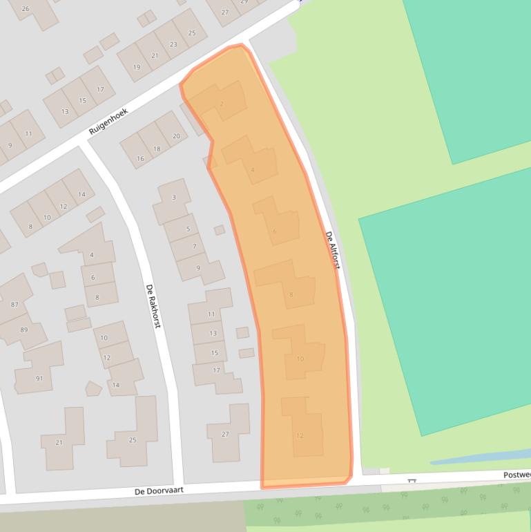 Kaart van postcodegebied 7381CL.