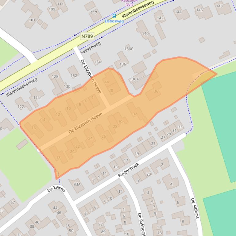 Kaart van postcodegebied 7381CM.