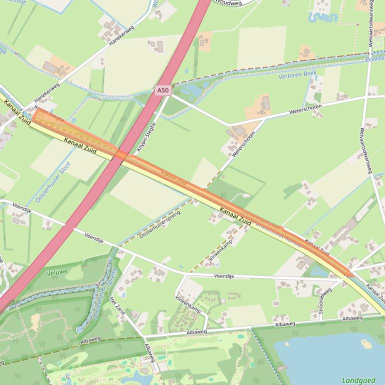 Kaart van postcodegebied 7381EA.