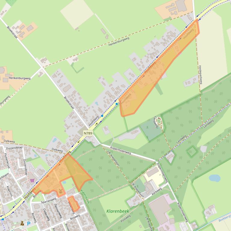 Kaart van postcodegebied 7382BE.