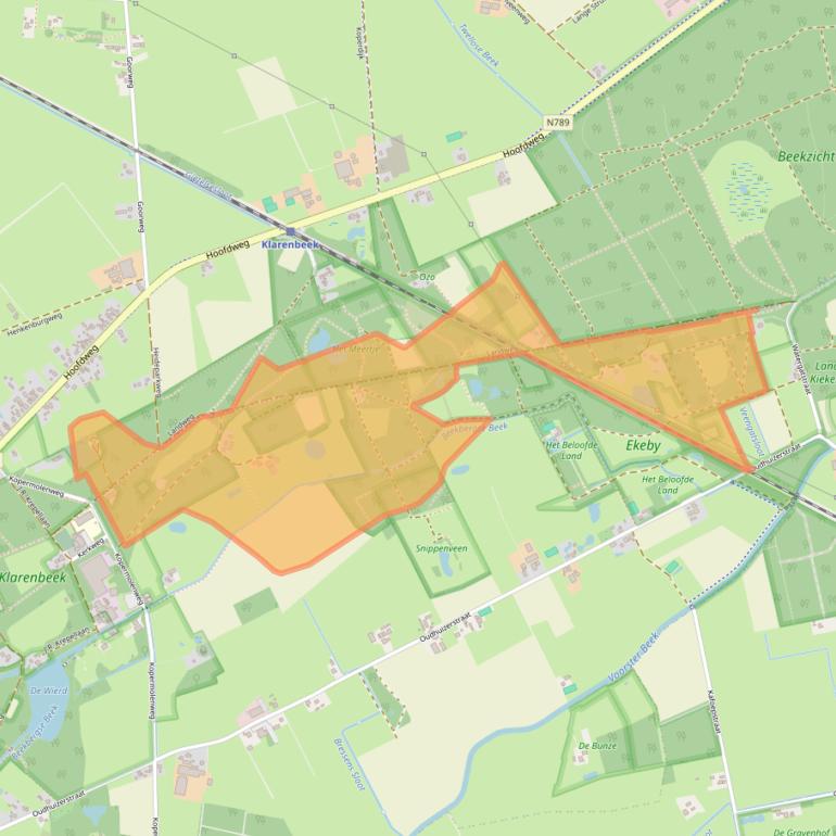 Kaart van postcodegebied 7382BL.