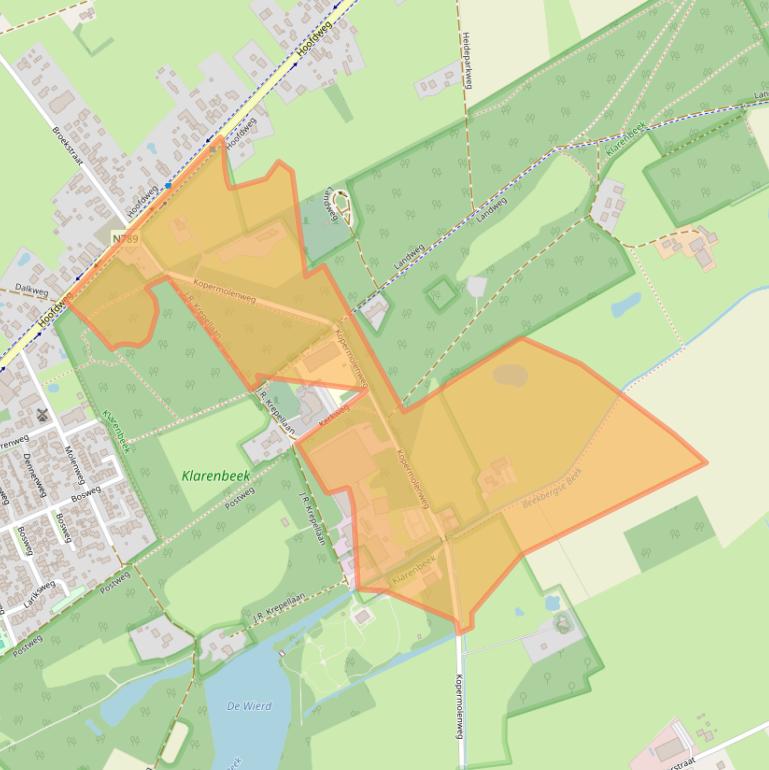 Kaart van postcodegebied 7382BP.