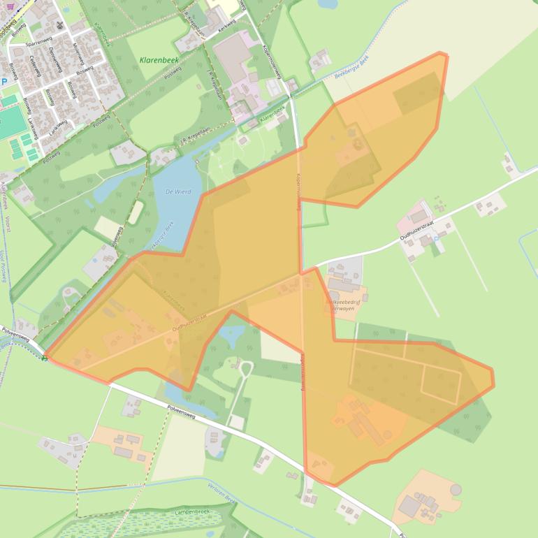 Kaart van postcodegebied 7382BT.