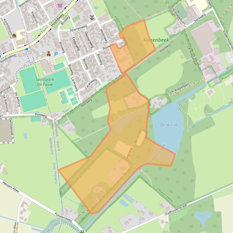 Kaart van postcodegebied 7382BV.