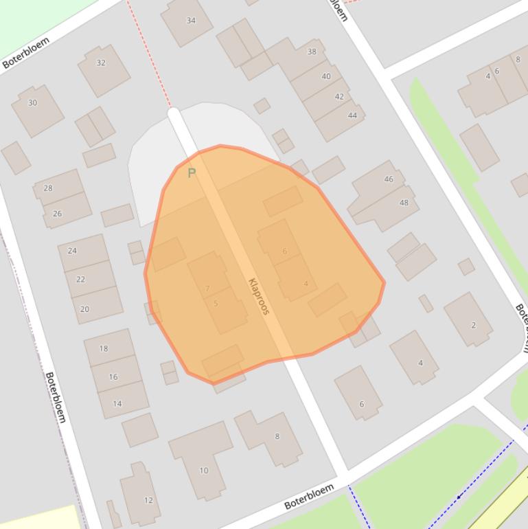 Kaart van postcodegebied 7382CH.