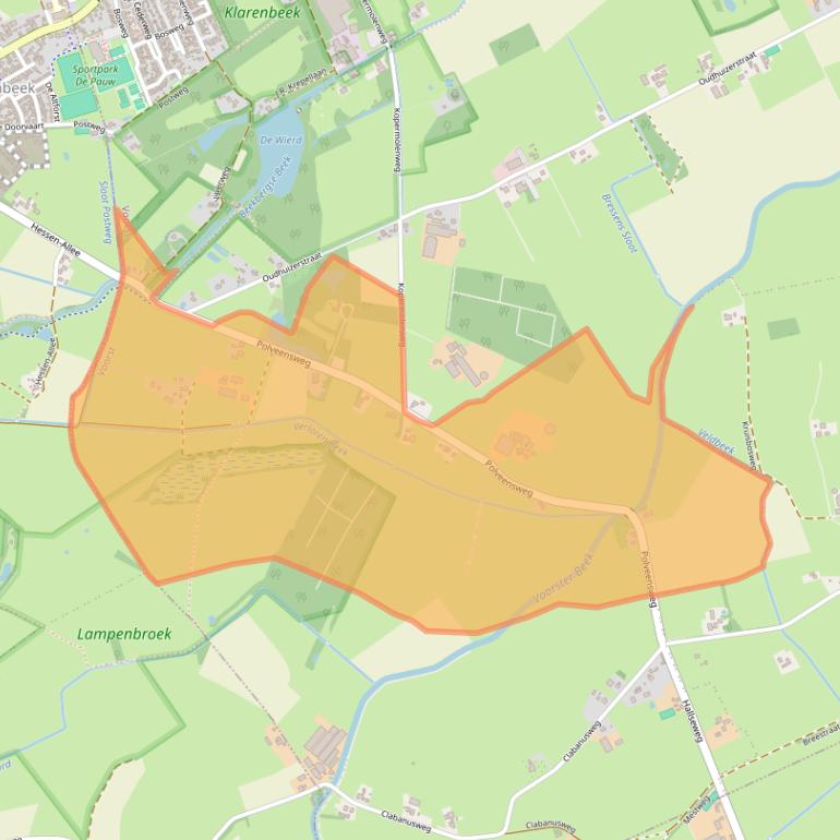 Kaart van postcodegebied 7382DA.