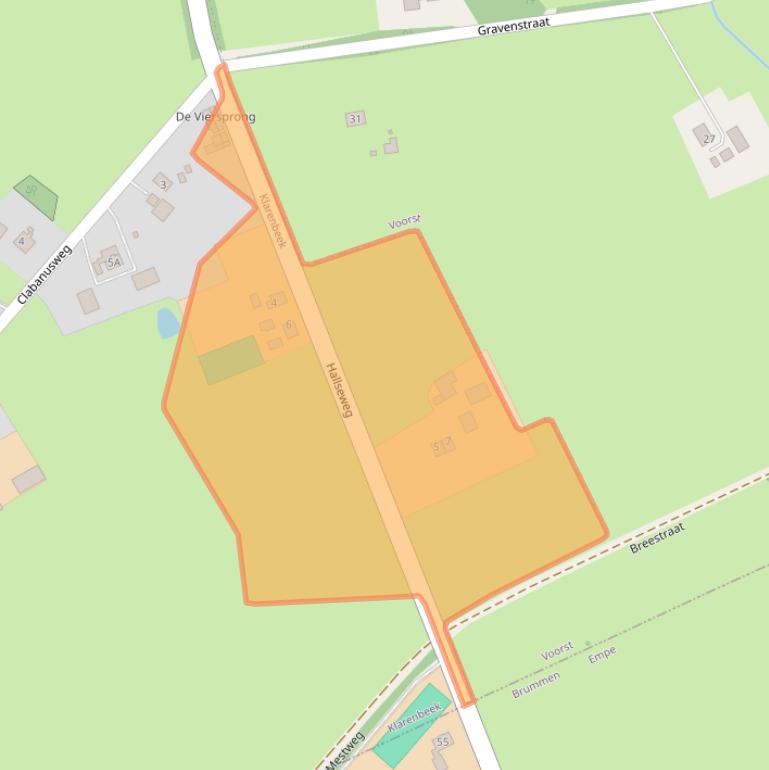 Kaart van postcodegebied 7382RA.