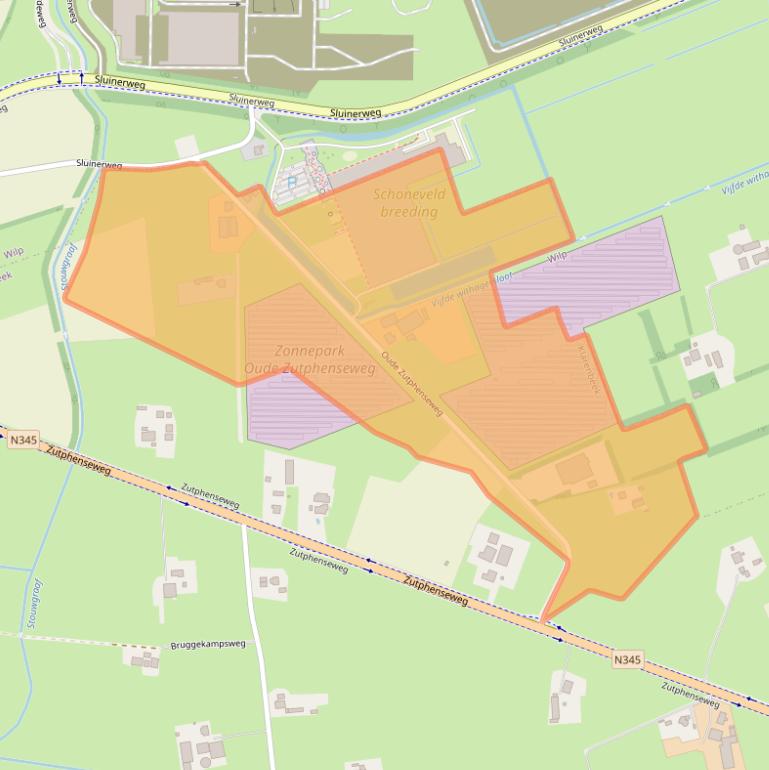 Kaart van postcodegebied 7382SB.