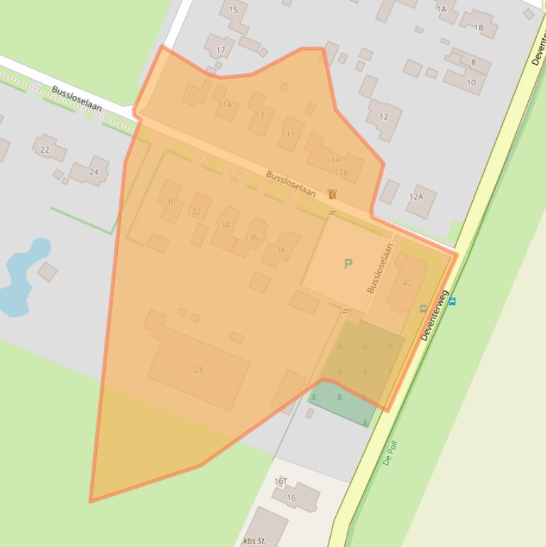 Kaart van postcodegebied 7383AG.