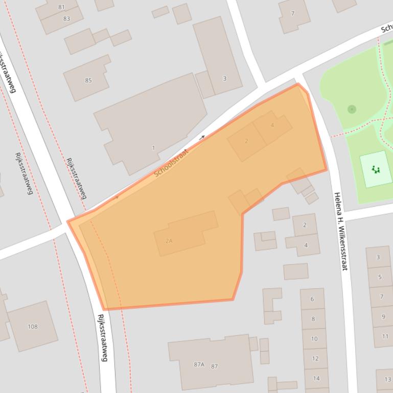 Kaart van postcodegebied 7383CD.