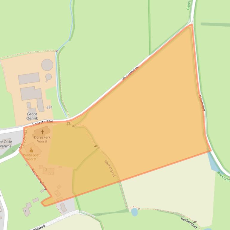 Kaart van postcodegebied 7383CG.