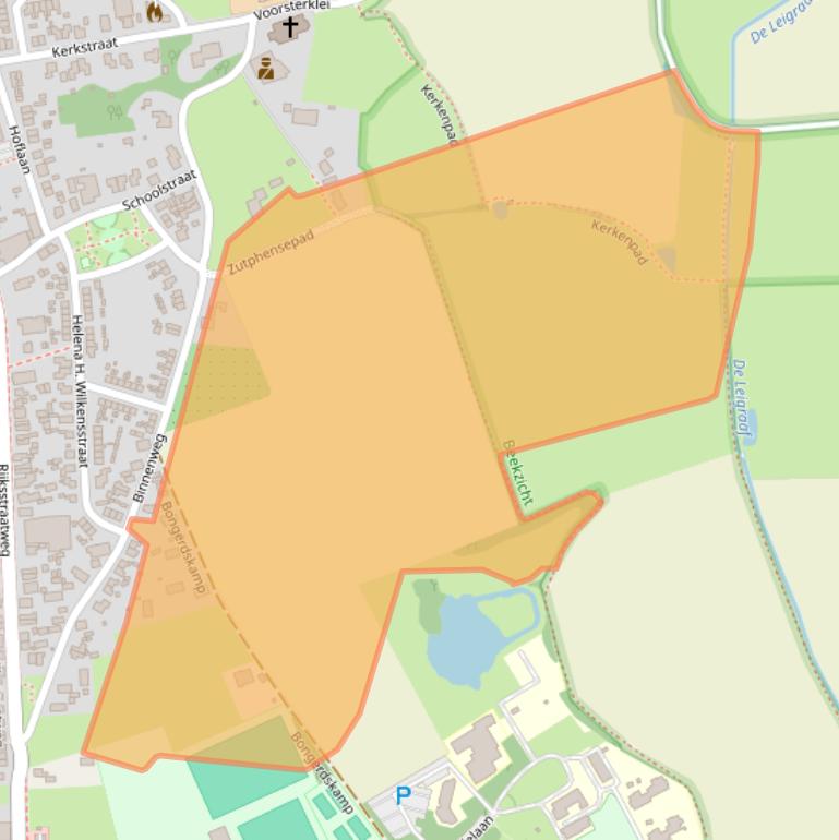 Kaart van postcodegebied 7383CM.
