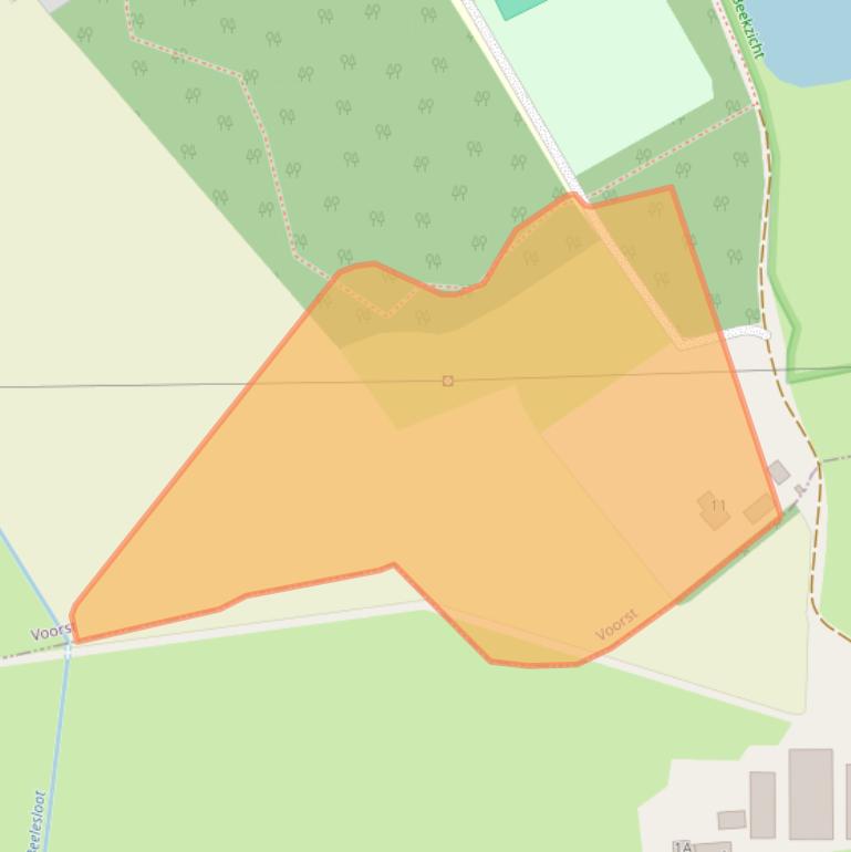 Kaart van postcodegebied 7383HA.