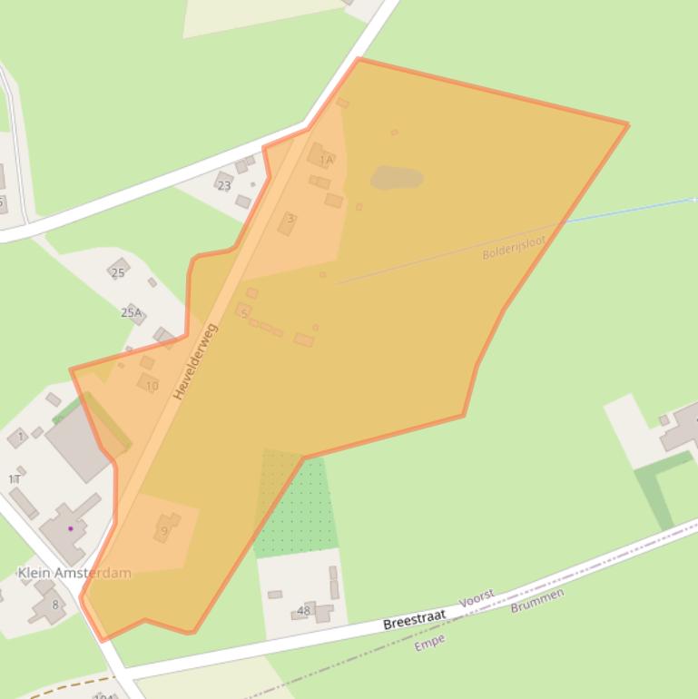 Kaart van postcodegebied 7383RE.