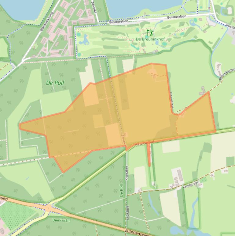 Kaart van postcodegebied 7383RM.