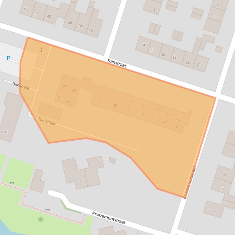 Kaart van postcodegebied 7383XB.