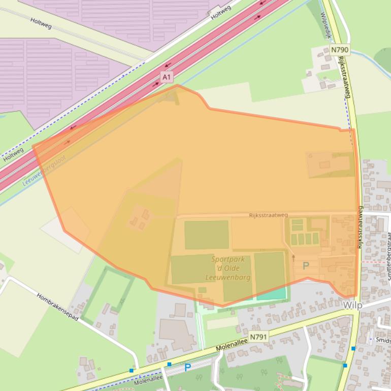 Kaart van postcodegebied 7384AE.