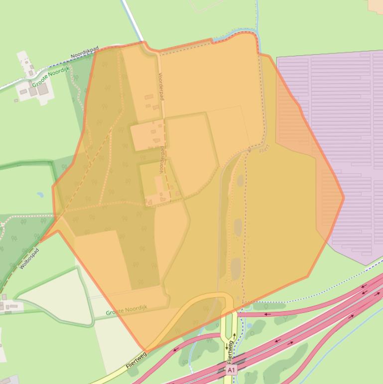 Kaart van postcodegebied 7384AH.
