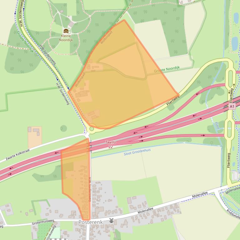 Kaart van postcodegebied 7384AK.