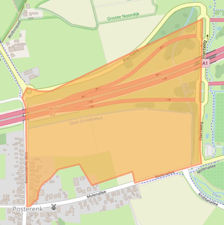 Kaart van postcodegebied 7384AL.