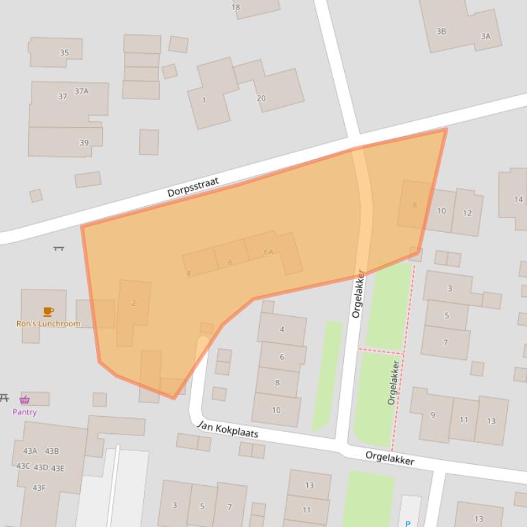 Kaart van postcodegebied 7384BE.