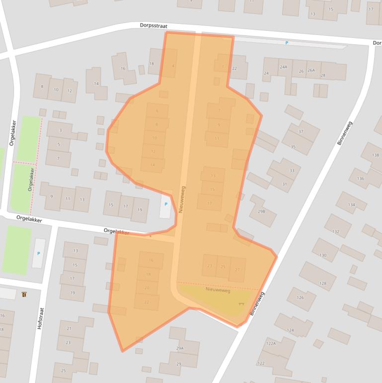 Kaart van postcodegebied 7384BK.