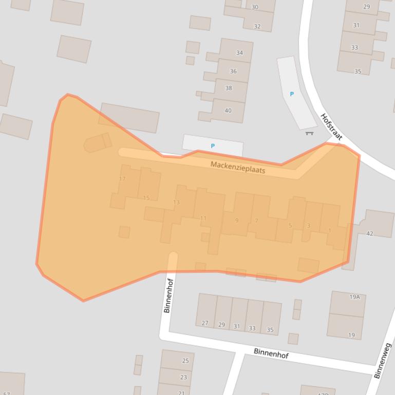 Kaart van postcodegebied 7384BR.