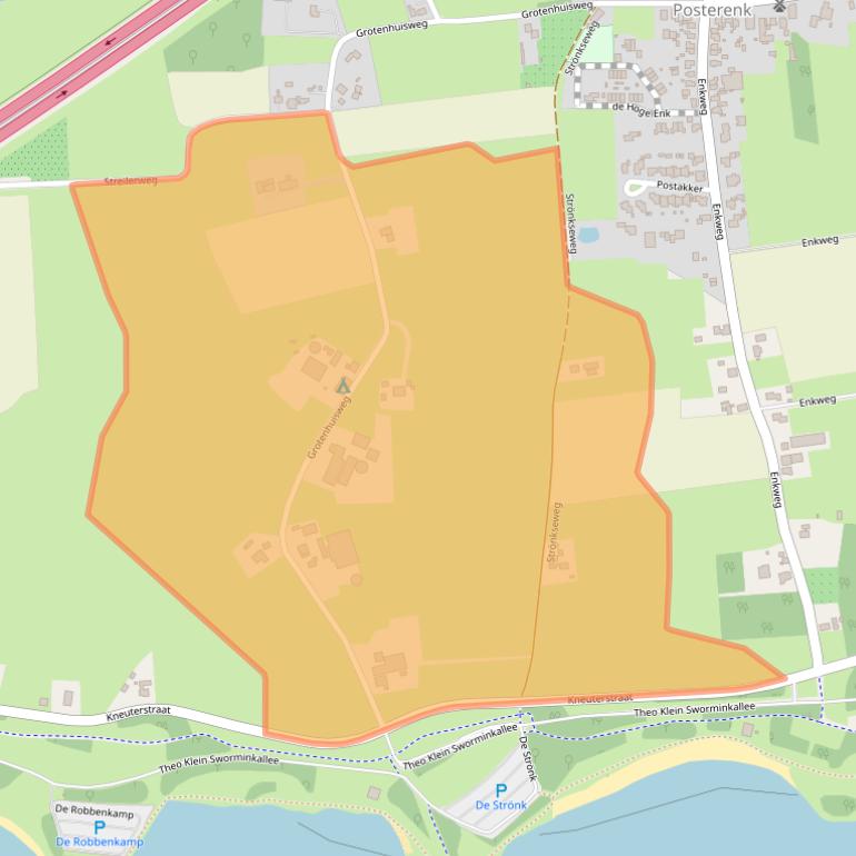 Kaart van postcodegebied 7384CT.