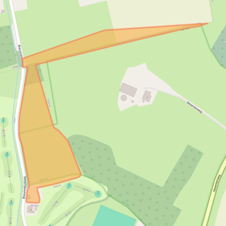 Kaart van postcodegebied 7384CV.