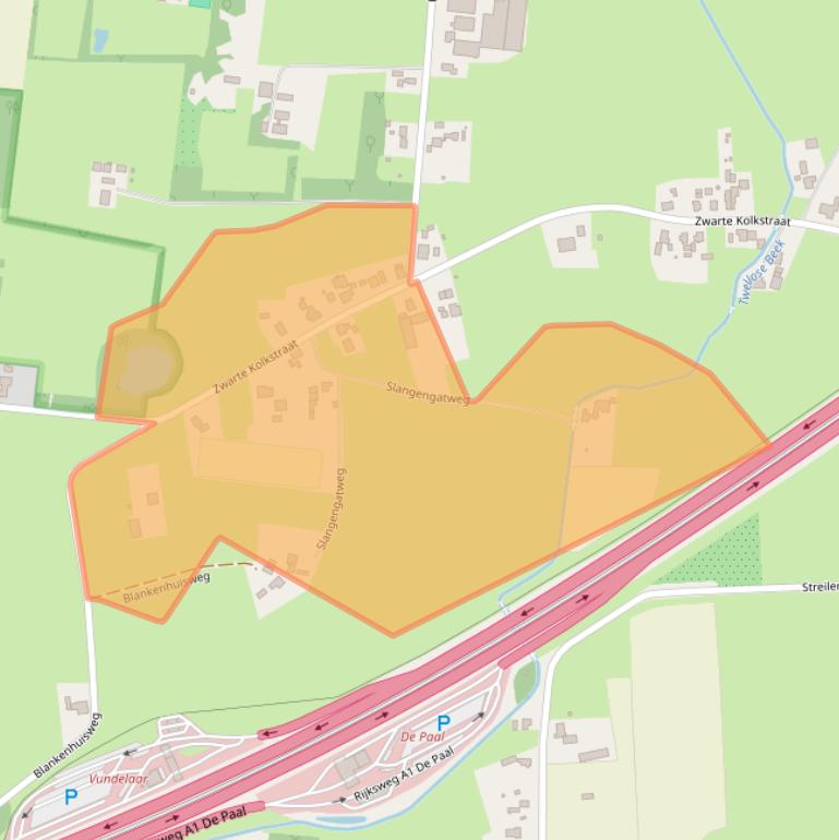 Kaart van postcodegebied 7384DC.