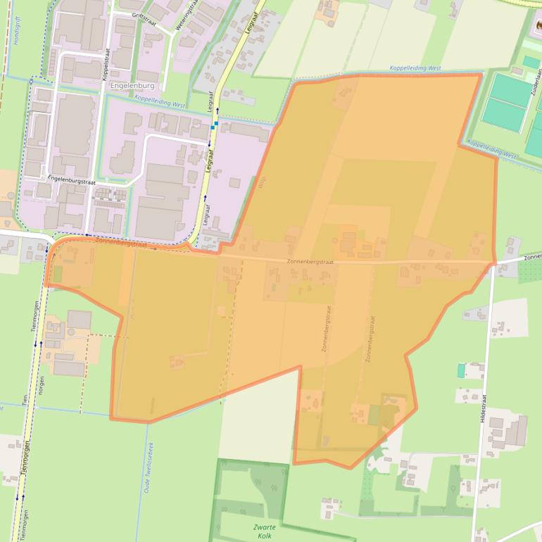 Kaart van postcodegebied 7384DK.