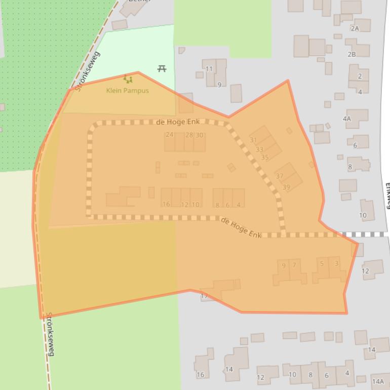 Kaart van postcodegebied 7384HA.
