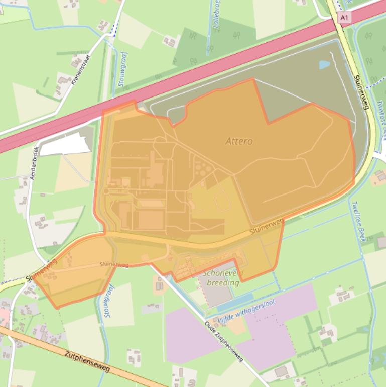 Kaart van postcodegebied 7384SC.