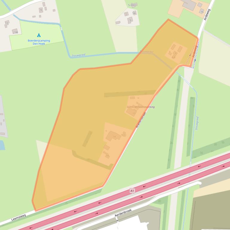 Kaart van postcodegebied 7384SJ.