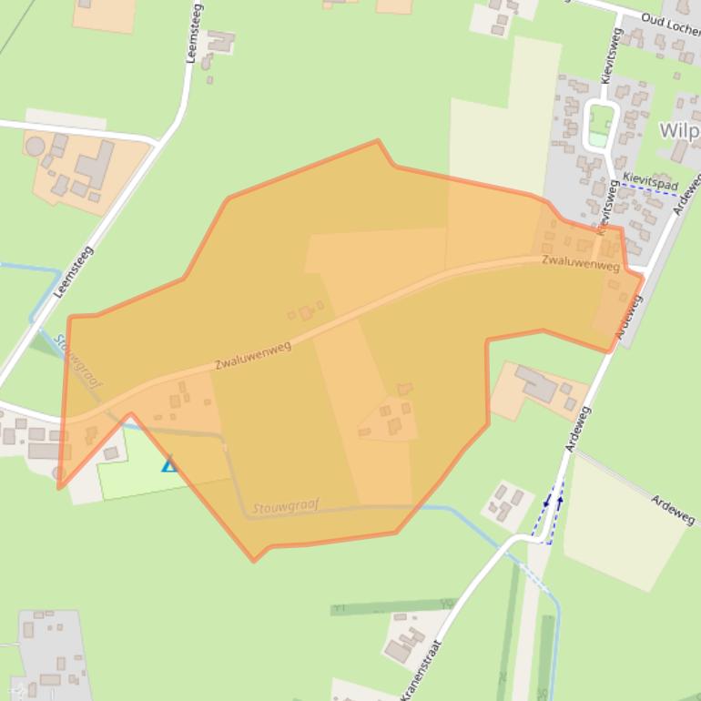 Kaart van postcodegebied 7384SK.