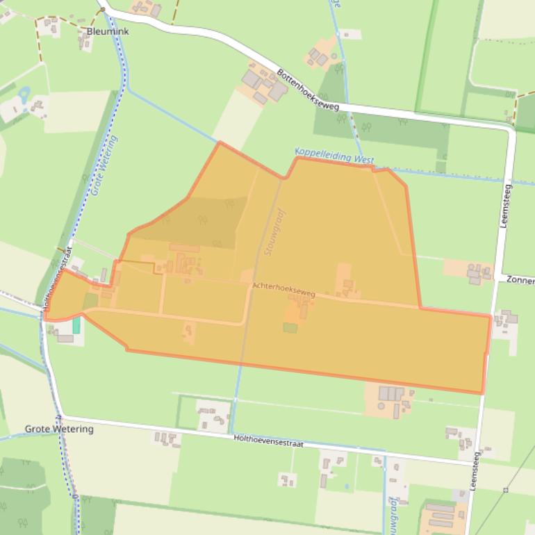 Kaart van postcodegebied 7384SR.