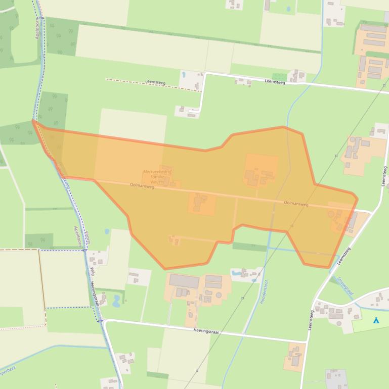 Kaart van postcodegebied 7384ST.