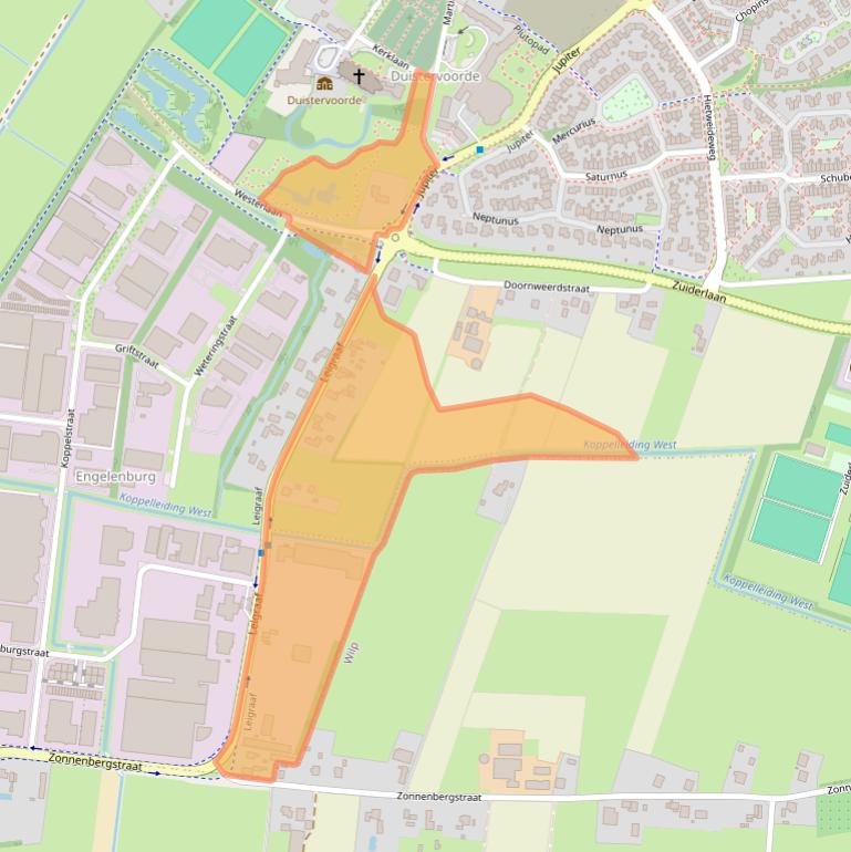 Kaart van postcodegebied 7391AE.