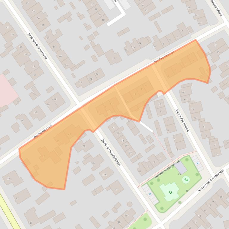 Kaart van postcodegebied 7391BB.