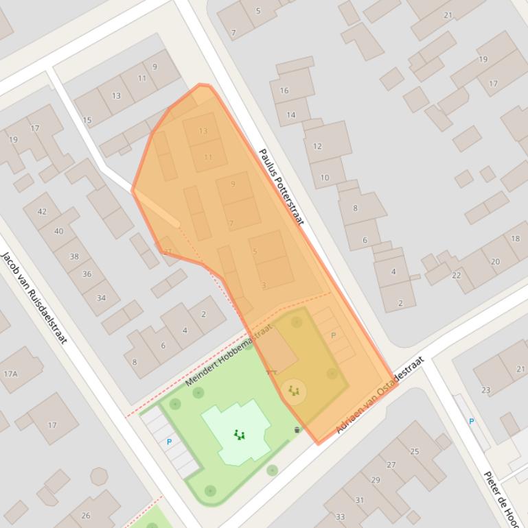 Kaart van postcodegebied 7391BD.