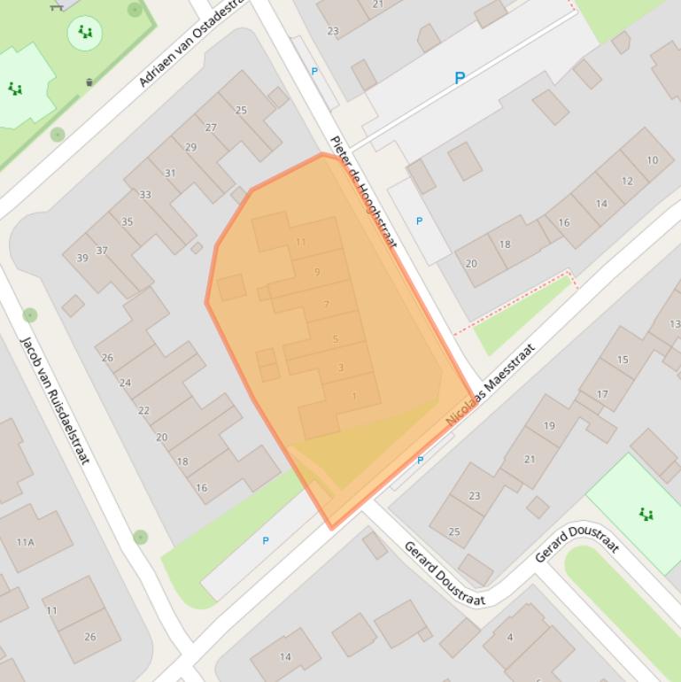 Kaart van postcodegebied 7391BK.