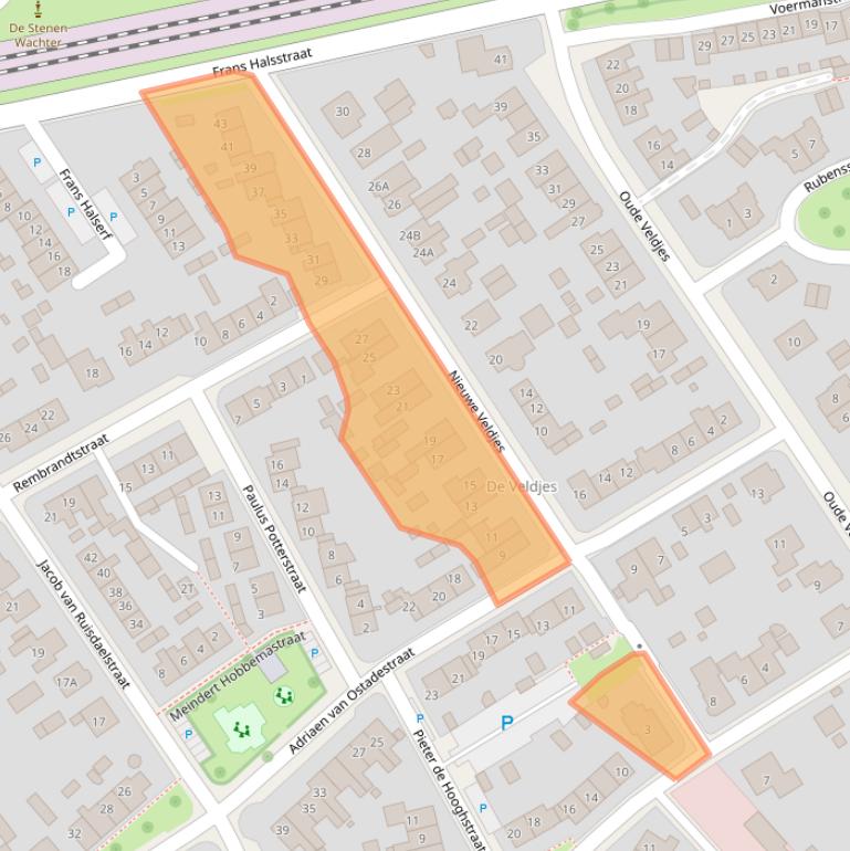 Kaart van postcodegebied 7391BL.