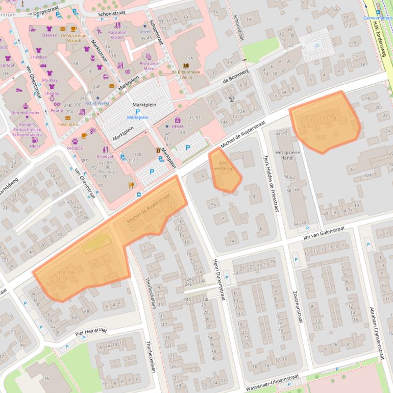 Kaart van postcodegebied 7391CS.